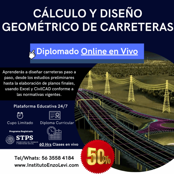 Diplomado en Cálculo y Diseño Geométrico de Carreteras